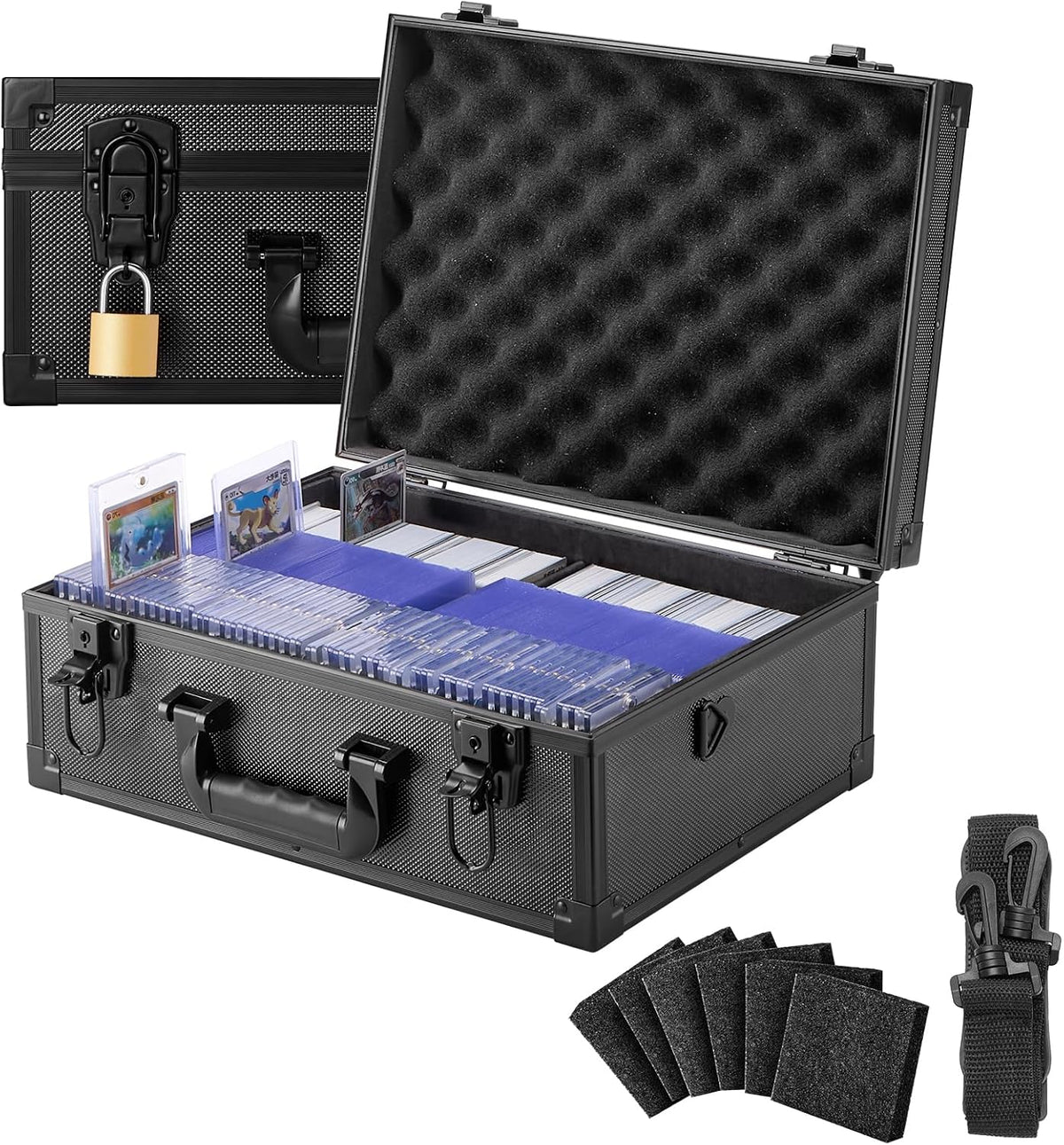 Caja de almacenamiento para tarjetas comerciales, capacidad para