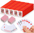 Paquete de 50 mini cartas de juego a granel de 1.65 pulgadas, mini baraja de cartas de póquer de bolsillo, cartas de juego en miniatura o viajes, camping, fiestas, lindo y duradero