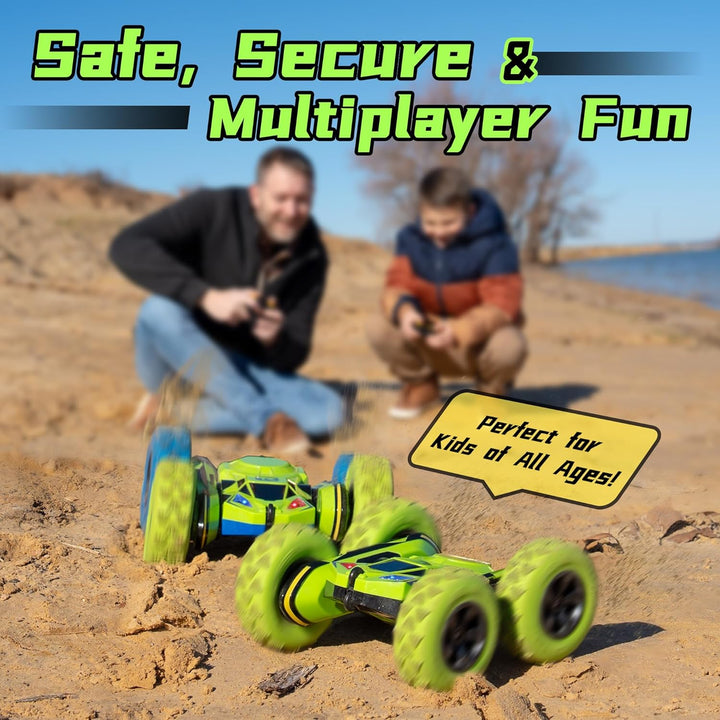 Threeking Rc Stunt Car Automóvil de acrobacias con control remoto,...