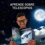 NASA Lunar Telescope para Kids Ages 8-12 con Tripod y Finder Scope