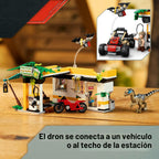LEGO Jurassic World Raptor & Titanosaurus Tracking Mission - Juguete de construcción y aprendizaje para juego de simulación - Figuras de acción de dinosaurio para niños y niñas, a partir de 7 años - Idea de regalo para cumpleaños -76973