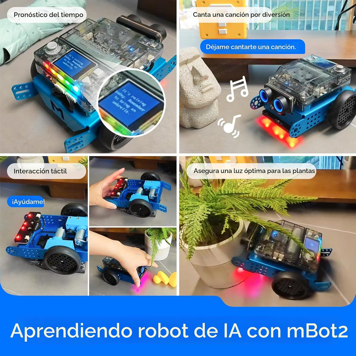 Makeblock mBot2 Robot de codificación para niños, soporte de aprendizaje de