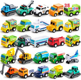 JOYIN - Conjunto de 25 vehículos de juguete autos