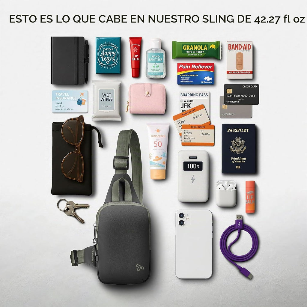 Travelon Eslinga compacta antirrobo Voyages