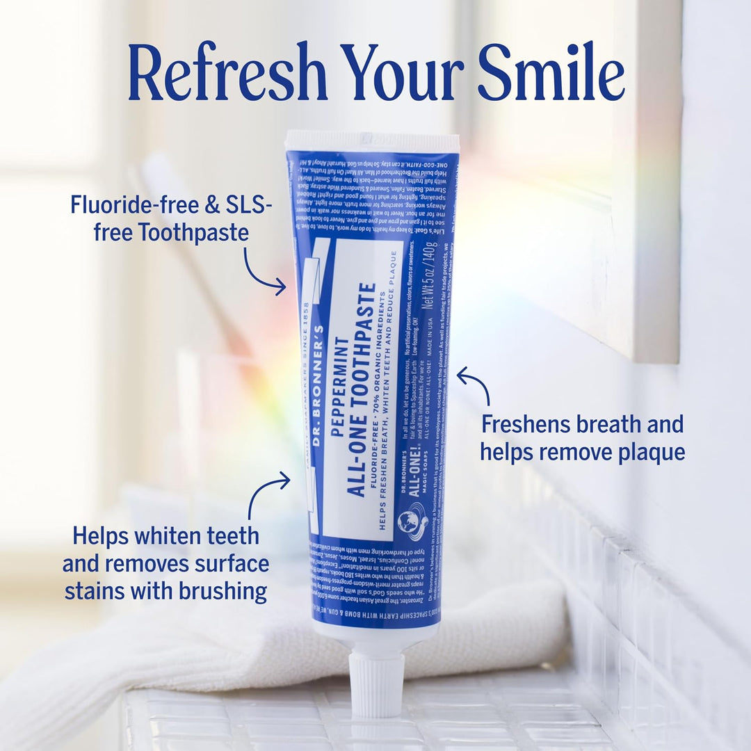Dr. Bronner's - Paquete variado de pasta de dientes All-One - M...