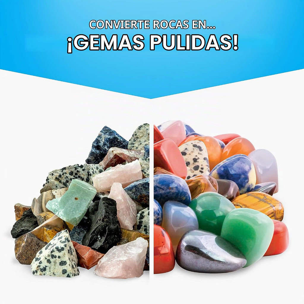 National Geographic Kit de Recarga para Amoladora de Rocas con 5 Lbs. de Rocas Irregulares
