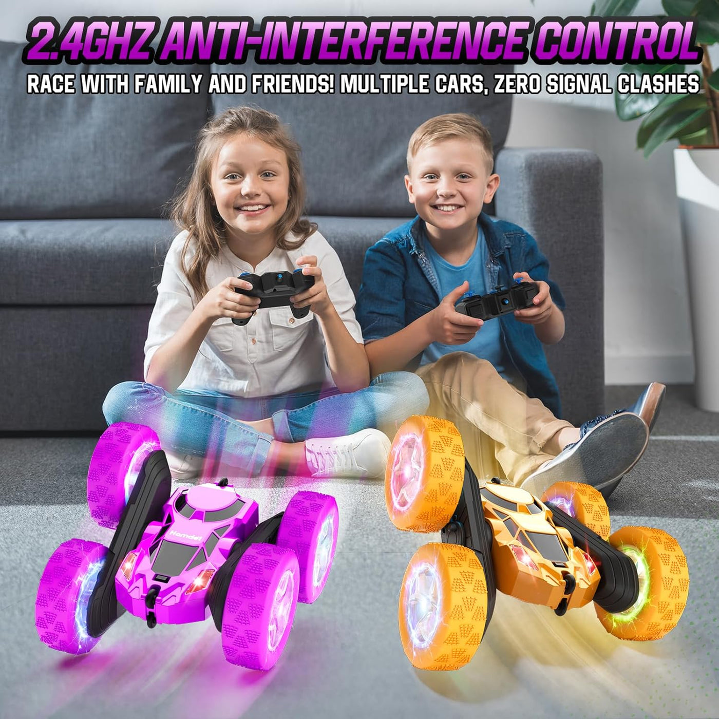 Hamdol Coche de control remoto para niños, autos a control remoto c...
