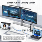 Cable Matters conmutador USB C KVM de 20Gbps para 2 computadoras, 140W PD Carga