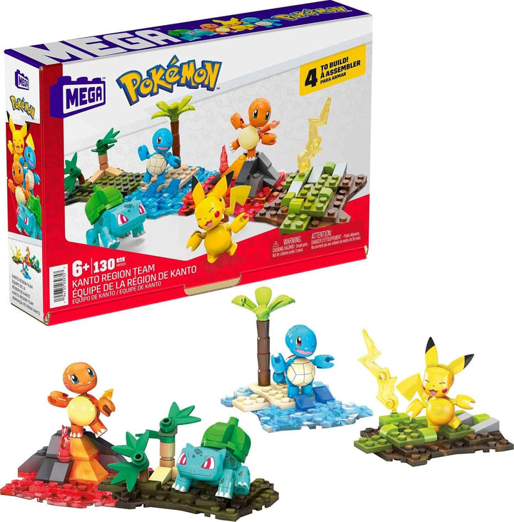 MEGA Pokémon - Juego de juguetes de construcción Kanto