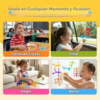 Juguetes fidget de succión para niños: Pack de 21 juguetes sensoriales elásticos