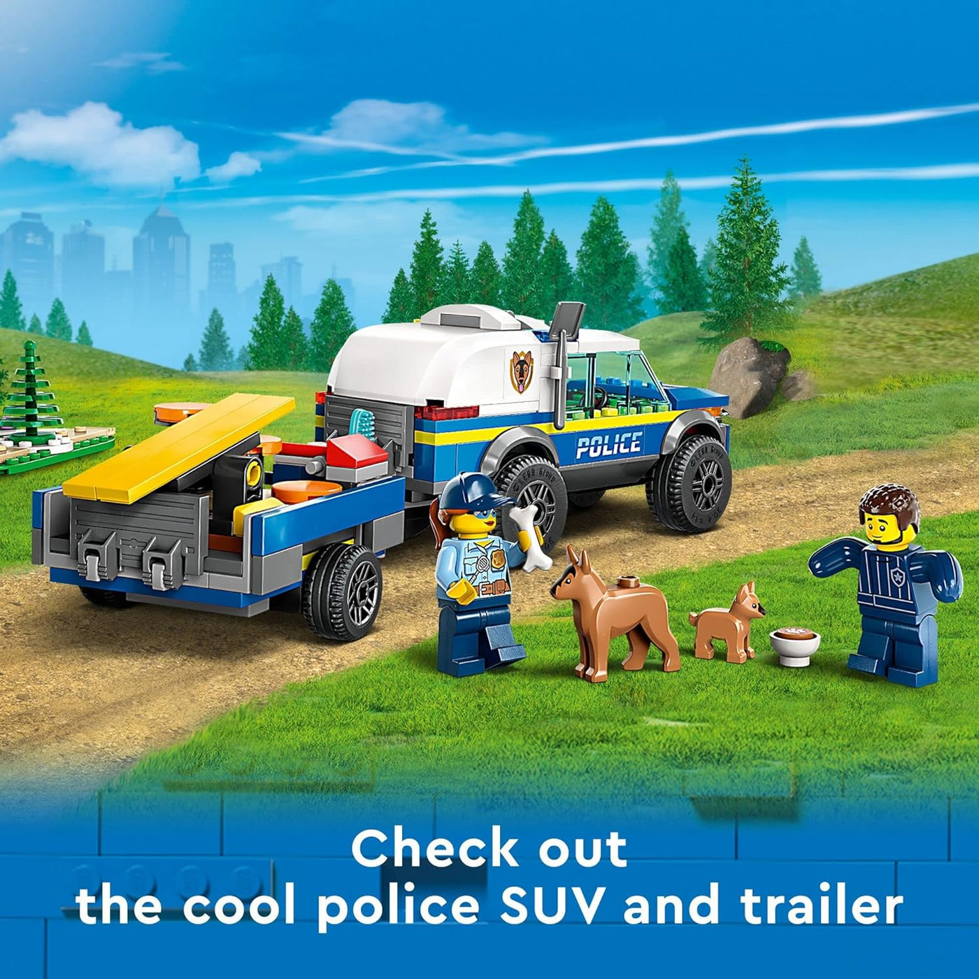 LEGO City Mobile 60369 - Coche de juguete para perros