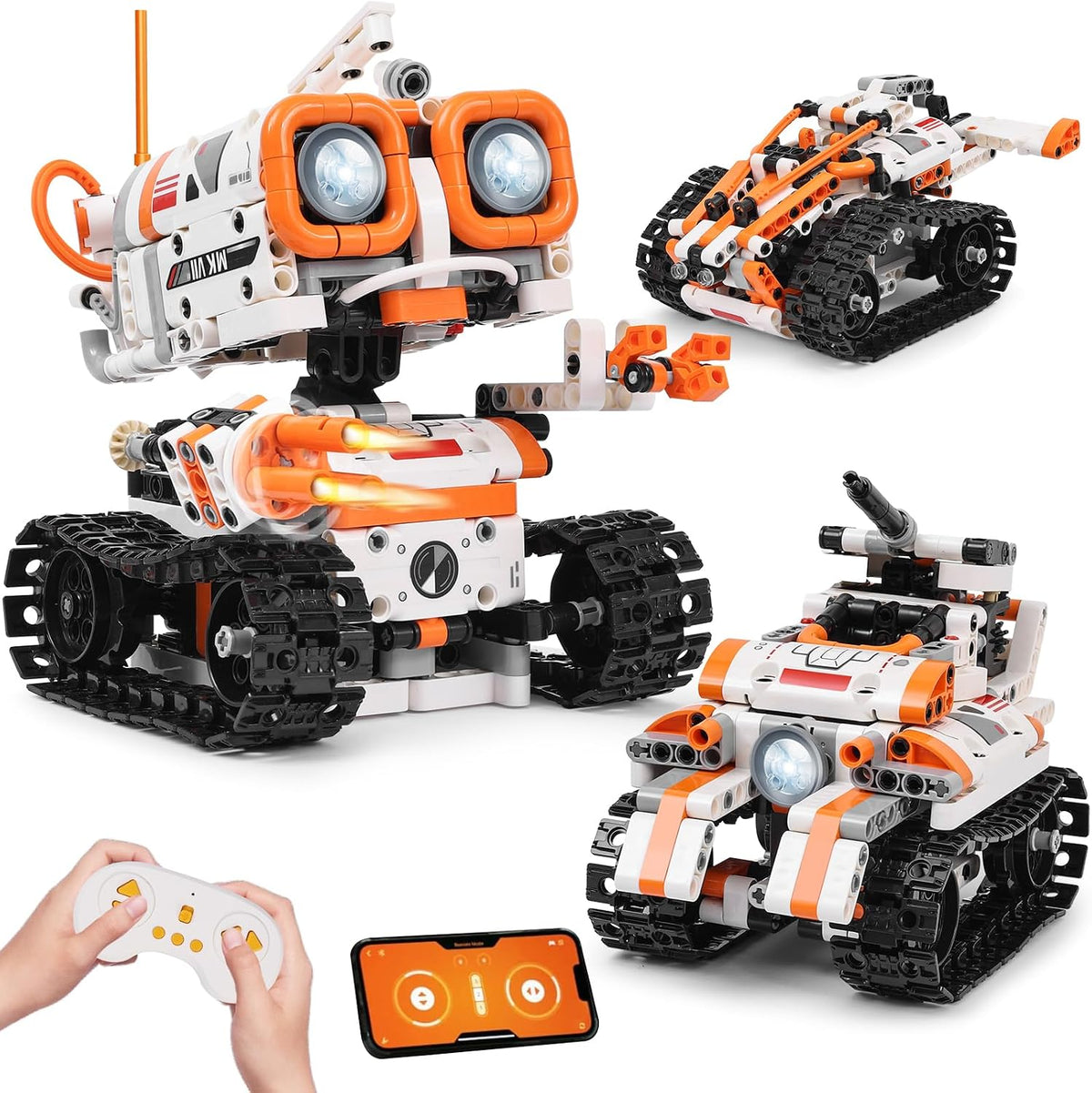 Kits de Robótica STEM para Niños de 8-12 y 8-14 Años, Conjunto de Construcción de Robot de Control Remoto/APP y Programación 3 en 1, Proyectos de Ciencia de Codificación de Juguetes, Ideas de