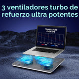 TECKNET Base de refrigeración para portátil, soporte de base de ref...