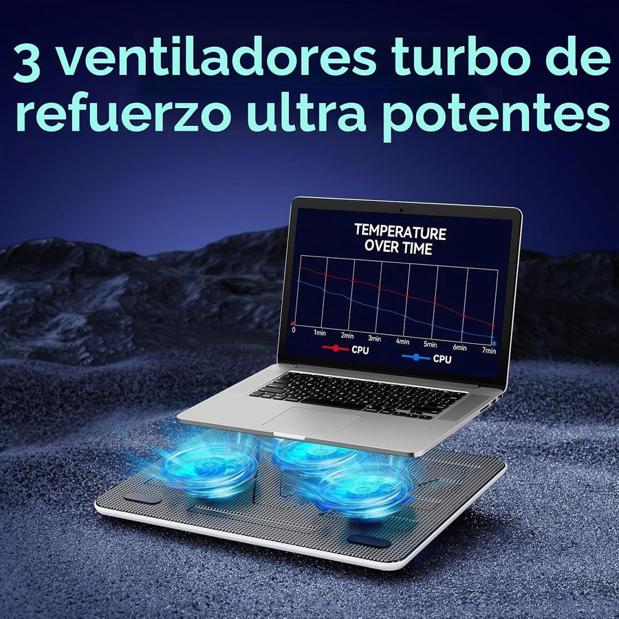 TECKNET Base de refrigeración para portátil, soporte de base de ref...