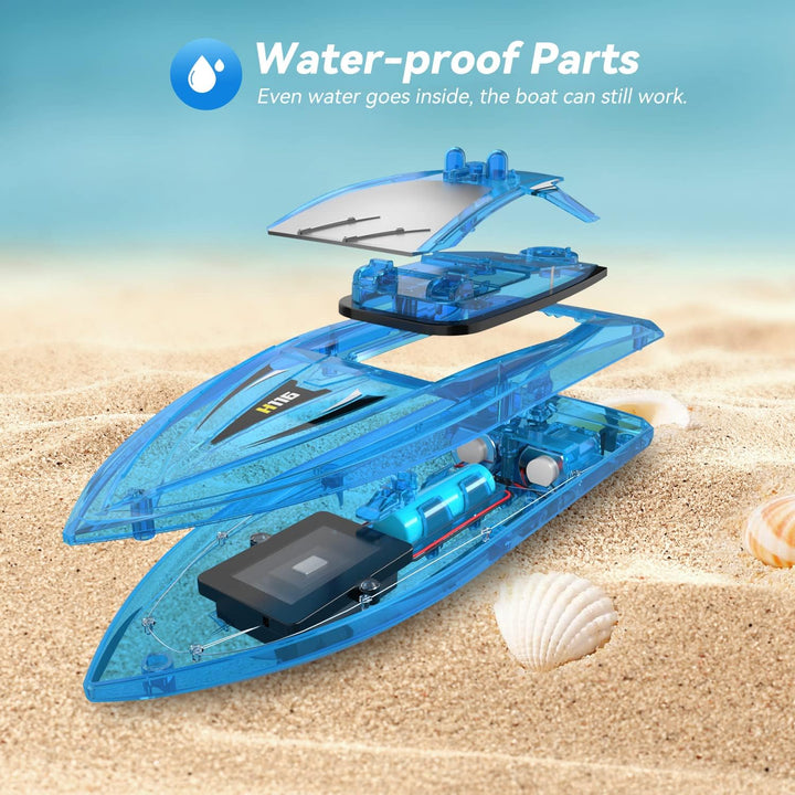 YEETFTC Juguete de agua para piscina con control remoto de luz LED...