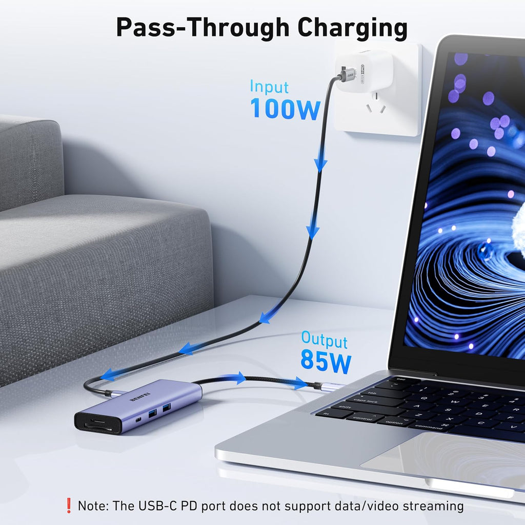 BENFEI, 000459grey, hub USB 3.1