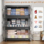 BROVIEW - Contenedores apilables de almacenamiento de 600 cuartos de galón