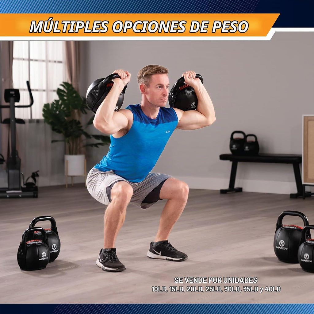 Marcy Pesa rusa suave con mango - 10 a 40 libras. Fuerza y entrenamiento de núcleo