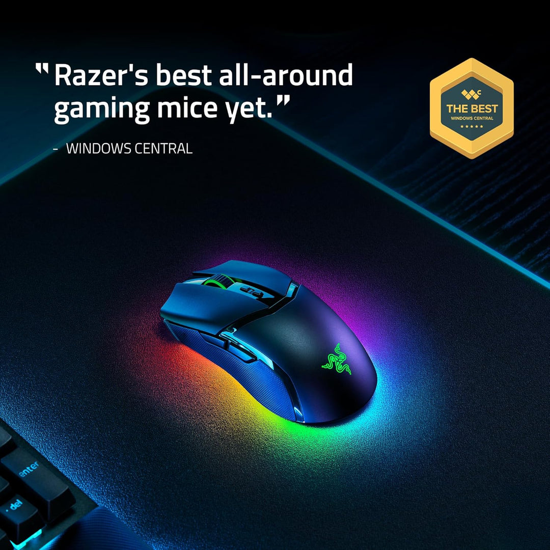 Razer Cobra Pro - Mouse inalámbrico para juegos: 10 controles perso...