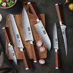 HOSHANHO Juego de cuchillos de cocina de 7 piezas, juego de bloques