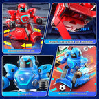 LZZAPJ Paquete de 2 robots de batalla con control remoto con sonidos y luces, modo de juego de fútbol, adecuado para adultos y niños a partir de 6, 7, 8, 9, 10, 11, 12 +, regalo ideal de Navidad/cumpleaños para niños