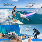 Drone plegable 1080P con cámara para niños y principiantes, juguete fácil de volar, regalo para niños y niñas, arranque con una tecla, giros 3D, selfie de gestos, 2 baterías