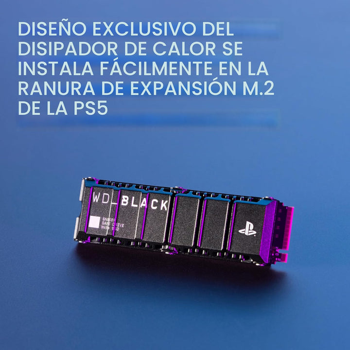 WD_BLACK 1TB SN850P NVMe M.2 SSD con licencia oficial de expansión...