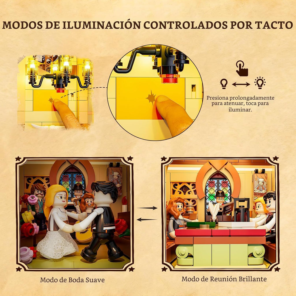 Lumibricks Western Meeting Hall Lighting - Juego de ladrillos de
