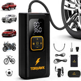 Compresor de aire portátil para neumáticos de automóvil, doble cili...