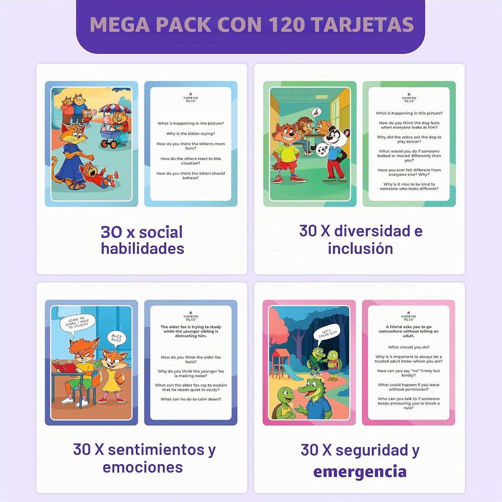 Who What Why Mega Pack Tarjetas de conversación, juego de terapia del habla