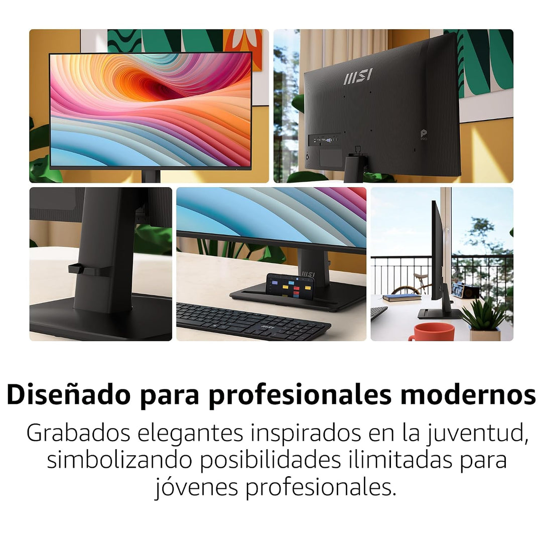 MSI PRO MP251 E2 - Monitor de gaming y oficina IPS de 24.5 pulgadas...