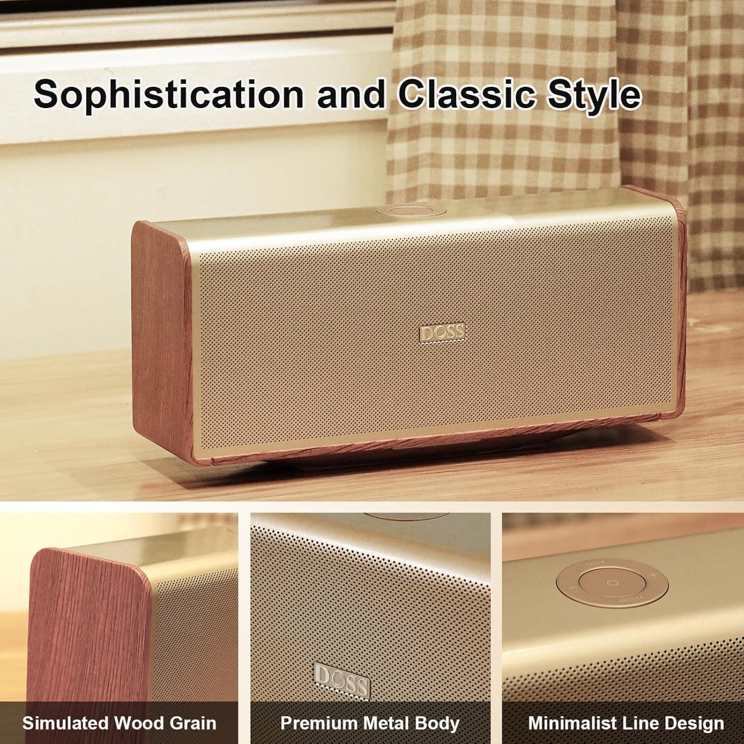 DOSS SoundBox Ultra - Altavoz Bluetooth con audio de 2.1 canales, s...