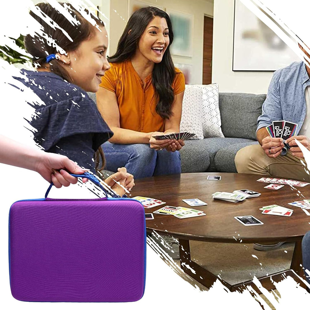 XANAD Estuche para Juego de Cartas Cabe 3000+ Cartas, Se Adapta para Cartas Deportivas de Béisbol/UNO/Cartas de Juego Contra la Humanidad y Todas las Otras Expansiones de Juegos de Cartas (Morado)