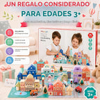 Juego de bloques de construcción de madera