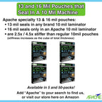 Apache Laminador térmico de 13 pulgadas 3-10 mil (y hasta 13 y 16 mil)