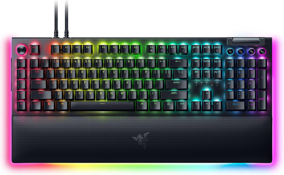 Razer BlackWidow V4 Pro Teclado mecánico con cable para juegos: int...