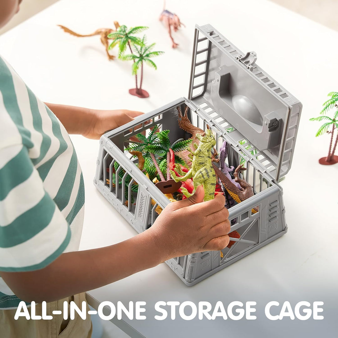 JOYIN Juguetes de dinosaurio con tapete de juego de