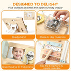Juguetes Montessori de madera para niños pequeños