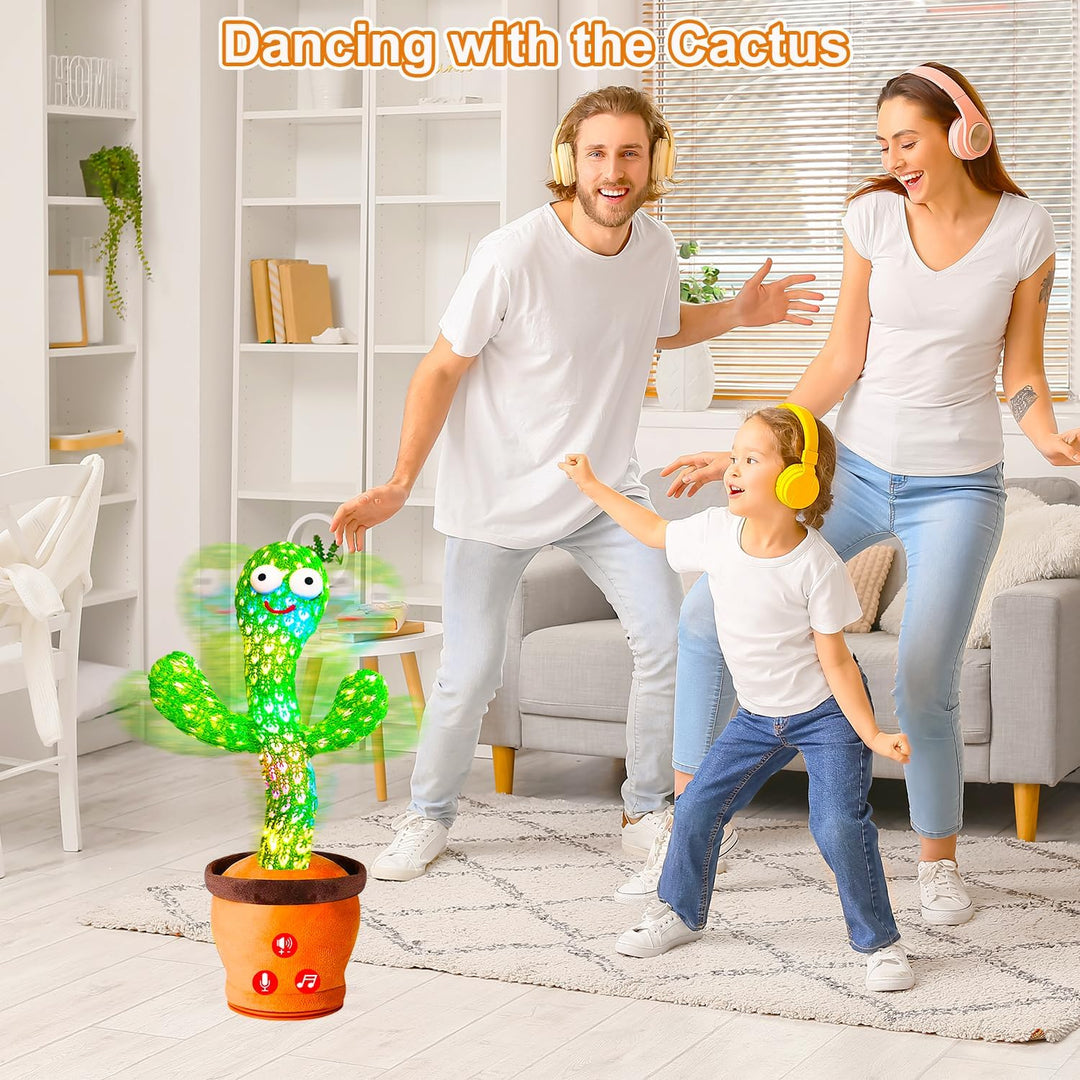 Juguete de cactus que habla bailando y bailando con