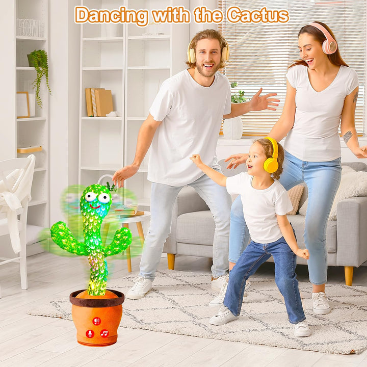 Juguete de cactus que habla bailando y bailando con