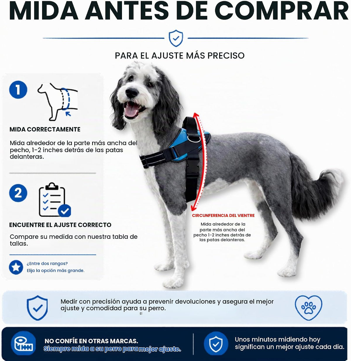 ShawnCo Essential Pro - Arnés para perro, chaleco sin tirones para mascotas
