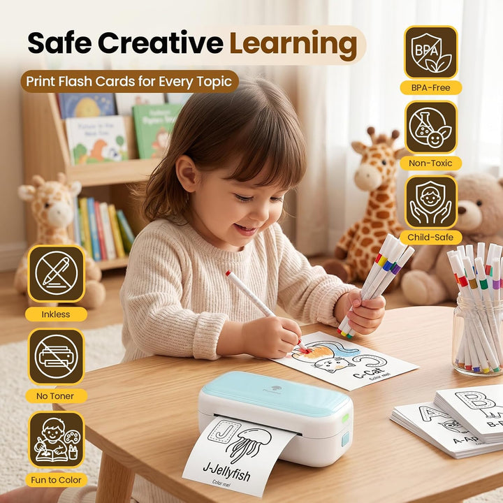Phomemo M03C - Mini impresora de tarjetas flash, mini impresora de...