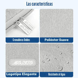 MOSISO Funda vertical de poliéster con bolsillo para laptop de 17 a...