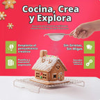 Baketivity Kit de hornear de casa de jengibre navideño