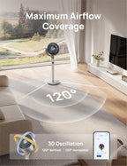 Dreo Ventiladores inteligentes para dormitorio, ventilador oscilant...