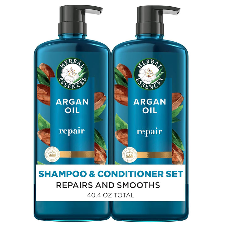 Herbal Essences Juego de champú y acondicionador reparador de aceit...