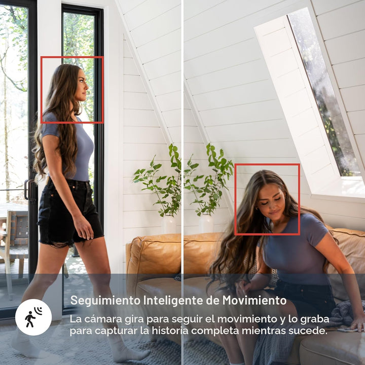 Luna - Cámara de seguridad inalámbrica para exteriores e interiores...