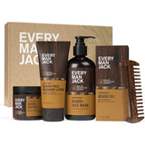 Every Man Jack Beard Essentials Set de regalo para hombres, rutina...