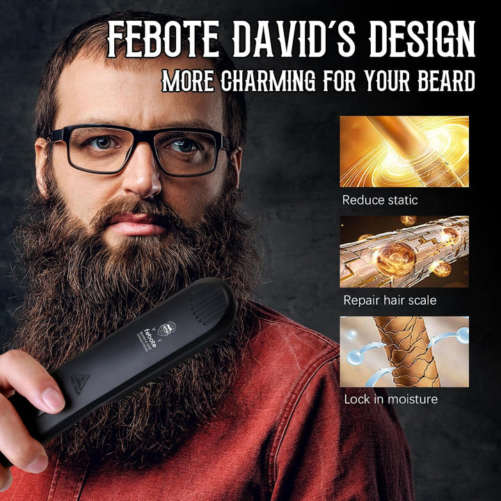 FEBOTE Innovation Alisador de Barba y Cabello para Hombres con Cepi...