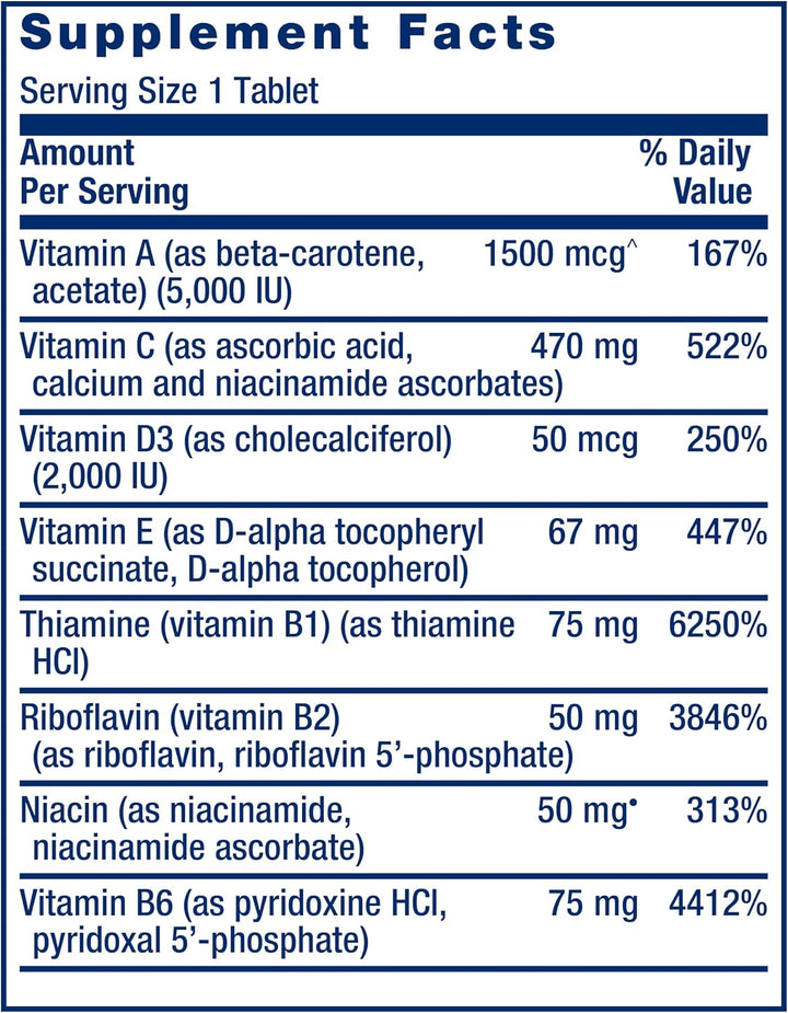 Life Extension Multivitamínico de uno por día, lleno de más de 25 v...